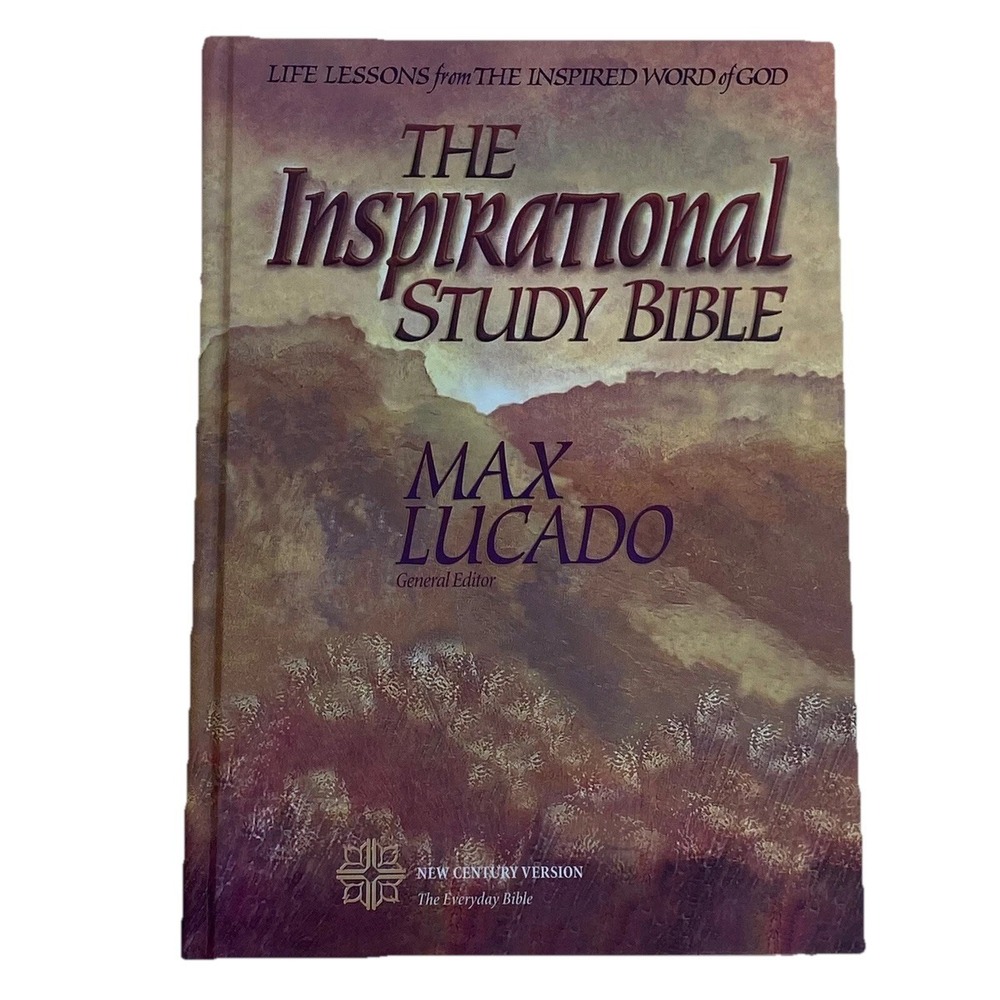 MAX LUCADO The Inspirational‎ Study Bible New Century Version Everyday Book HCDJ